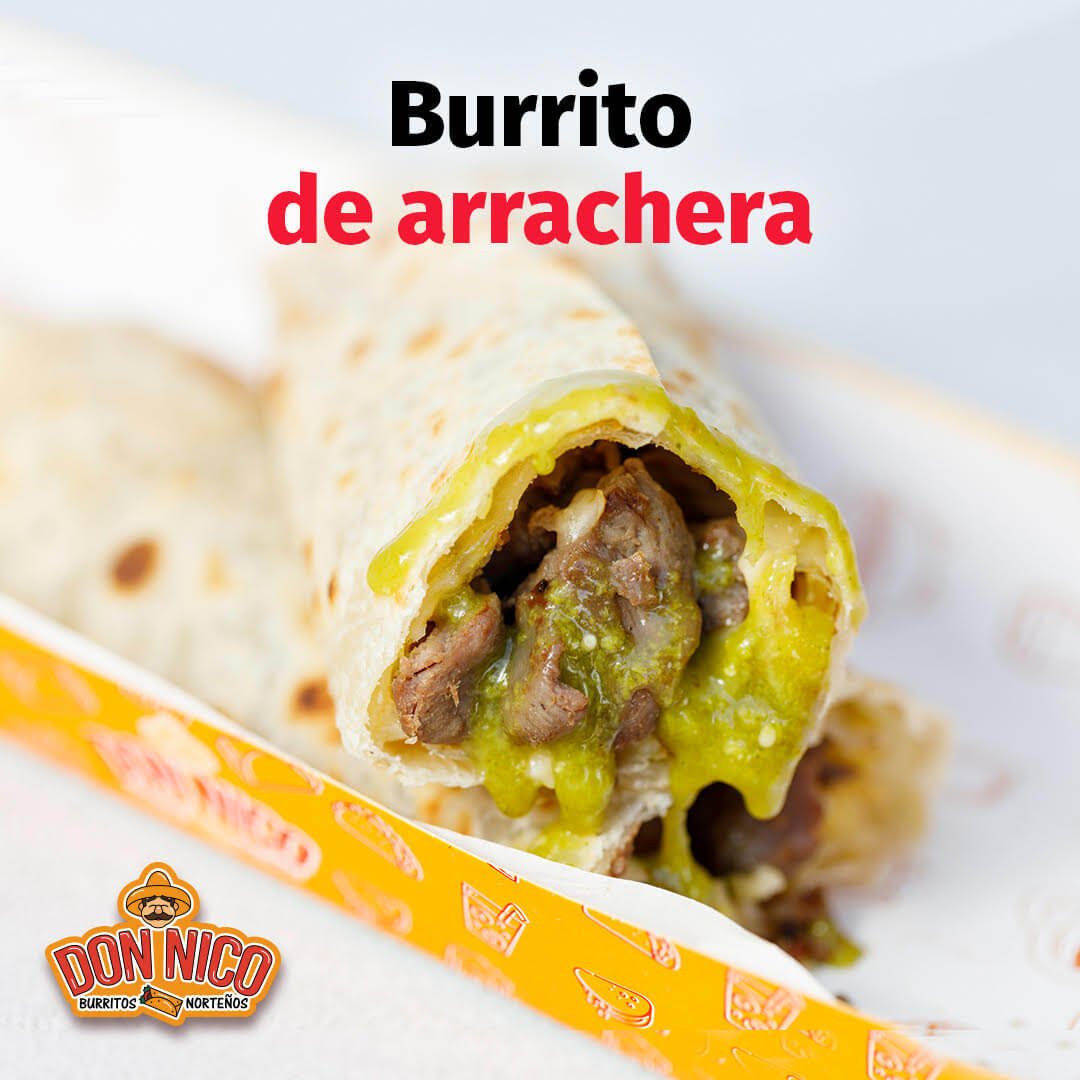 Burrito de arrachera Don Nico Naucalpan